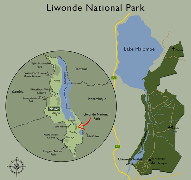 Liwonde Park Map